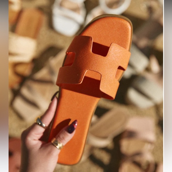 Orange Bianka Sandal - Picture 2 of 3